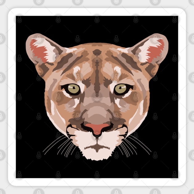 Mountain lion Magnet by GeoCreate